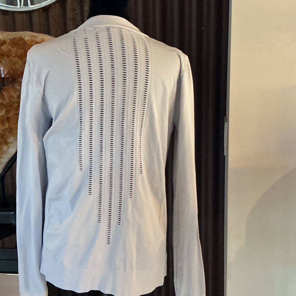 Silver Perforated Zip-Up Jacket - Picture 3 of 3